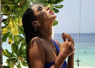 Nia Sharma sizzles in a sexy blue bikini as she enjoys her Maldives holiday – check out photos
