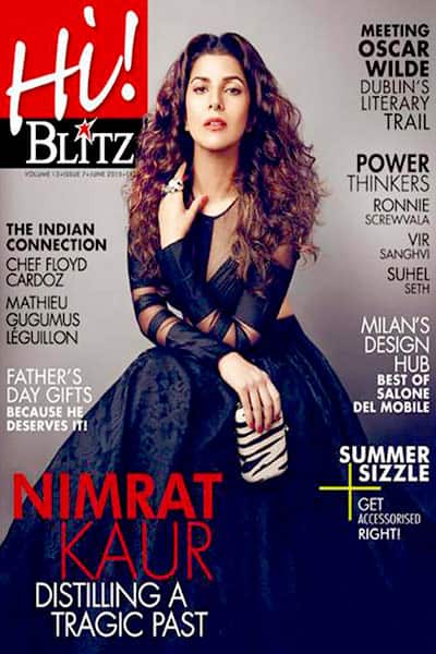 Nimrat Kaur on cover of Hi! Blitz magazine