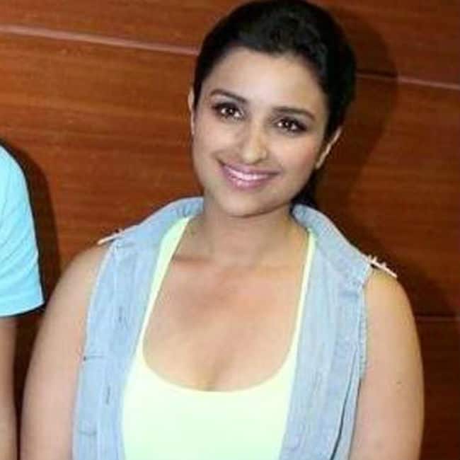 Plump Parineeti Chopra clicked during an event