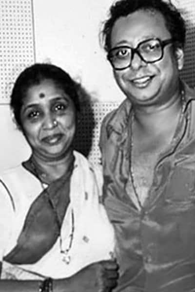 Image result for r d burman with asha bhosle, bollywood life