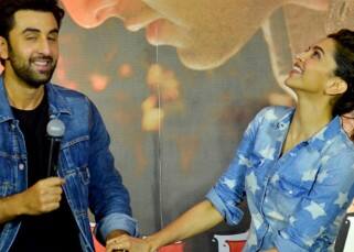 Ranbir Kapoor and Deepika Padukone together promote `Tamasha’ in Mumbai