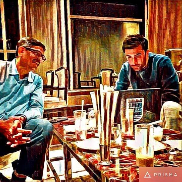 Ranbir Kapoor’s picture through Prisma app