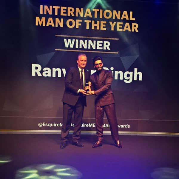 Ranveer Singh looked Dapper as he collected the award for International Man of the Year