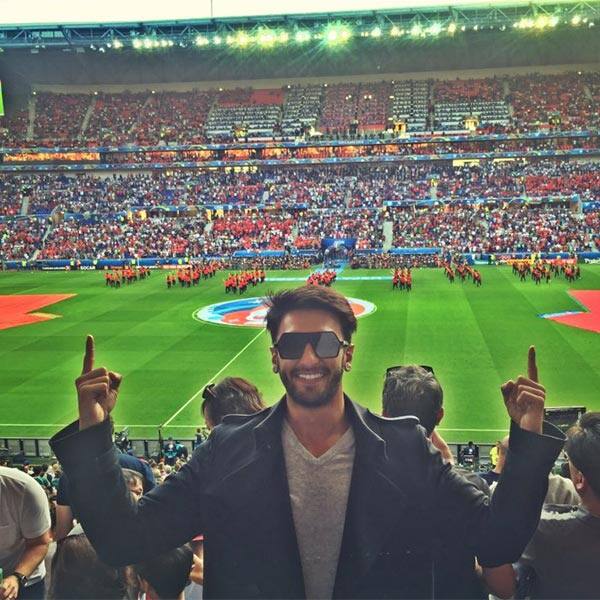 Ranveer Singh snapped during Euro 2016