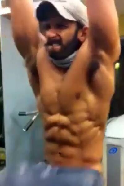 Ranveer Singh snapped working out
