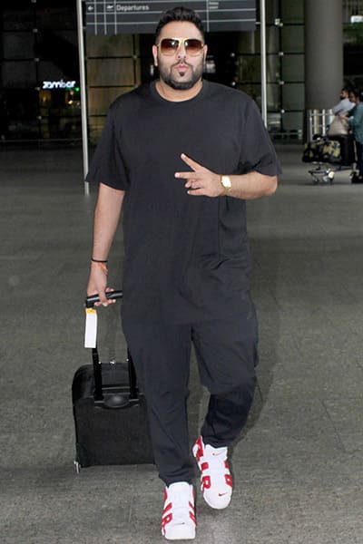 Rapper Badshah snapped at Mumbai airport