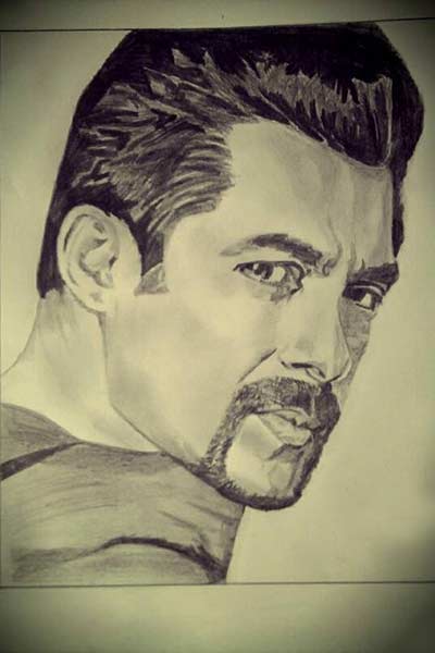 Salman Khans Sketch By His Fan Check Out The Sketches Of Bollywood