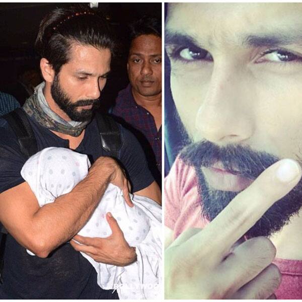 Shahid Kapoor takes his baby daughter Misha on the sets of Padmavati