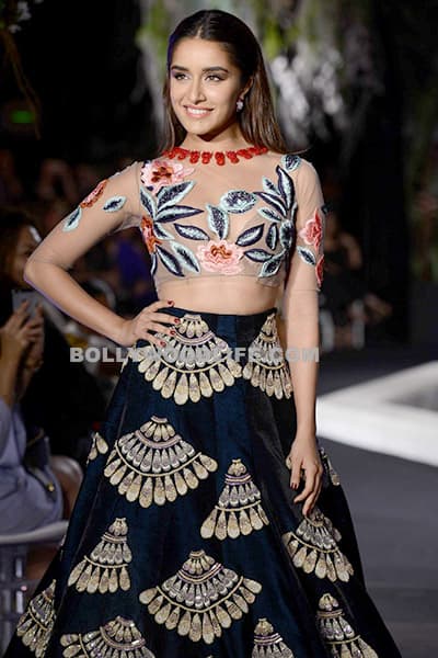 Show stopper Shraddha Kapoor walking the ramp during Manish Malhotra’s show Show stopper Shraddha Kapoor walking the ramp during Manish Malhotra’s show
