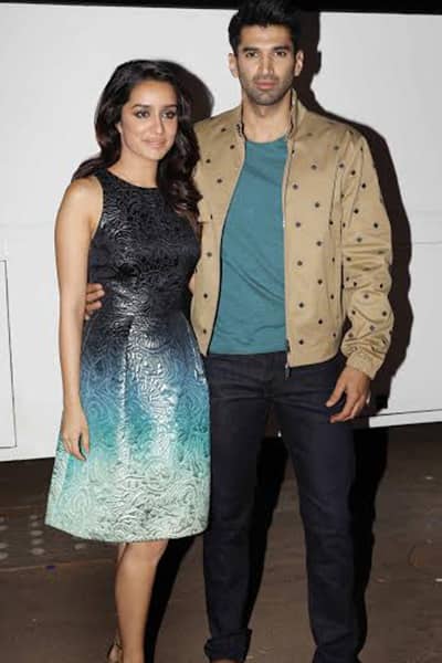 Shraddha Kapoor and Aditya Roy Kapur were colour co-ordinated while on their promotions