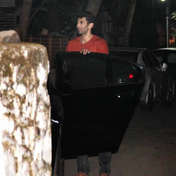 Shraddha Kapoor was joined by Aditya Roy Kapur at Shaad Ali’s house