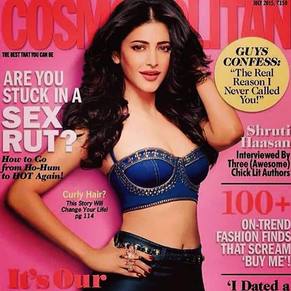Shruti Haasan on cover of Cosmopolitan magazine