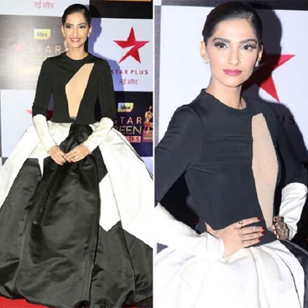 Sonam Kapoor was a fashion disaster in that monochrome gown during the Star Screen Awards 2016