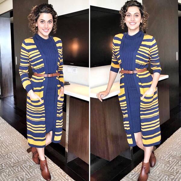 Taapsee Pannu's dual color dress will make you cringe