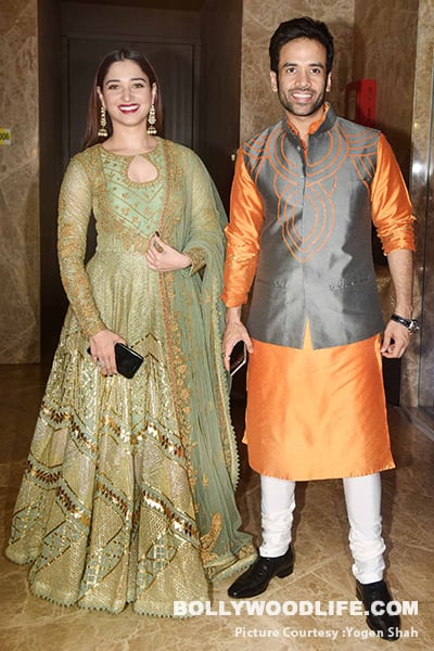Tamannaah Bhatia and Tusshar Kapoor snapped at their traditional best