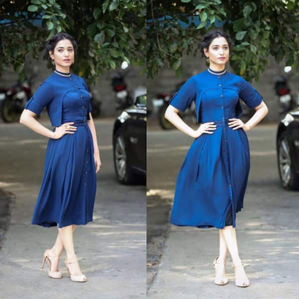 Tamannaah Bhatia who turns 27 today looks stunning in this blue dress