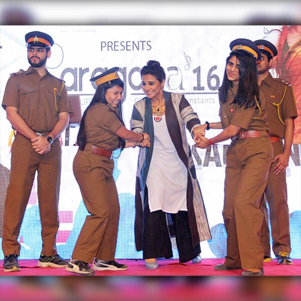 Vidya Balan cant seem to stop smiling during the dramatic promotions