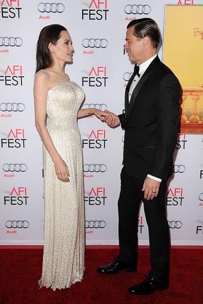 When Angelina Jolie and Brad Pitt couldn’t keep off each other during a movie premiere in LA When Angelina Jolie and Brad Pitt couldn’t keep off each other during a movie premiere in LA