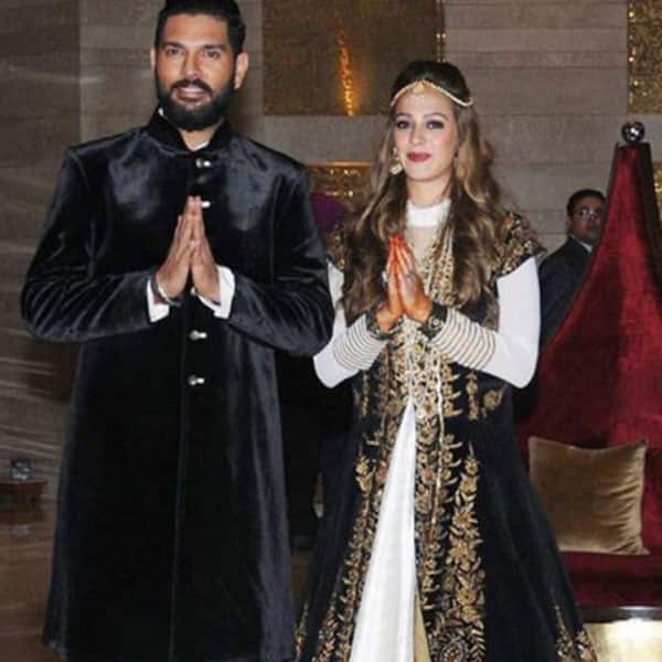 Yuvraj Singh and Hazel Keech rocked matching outfits during their sangeet ceremony