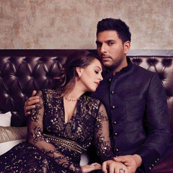 Yuvraj Singh, Hazel Keech look stunning in this click for Harper's Bazaar Bride magazine