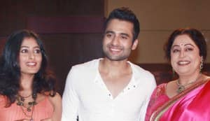Jackky, Dia, Kirron, Sajid at the mahurat of Vashu Bhagnani’s ‘Ajab Gazzab Love’
