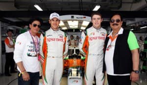 Shahrukh Khan promotes ‘RA.One’ at Formula One