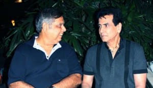 Jeetendra and Fardeen Khan at the success party of Sound of the Soul