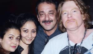 Salman Khan and Sanjay Dutt party with the Guns N’ Roses