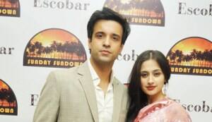 Aamir Ali, Sanjeeda Sheikh, Siddharth Bhardwaj at the Escobar Sunday Sundowns launch party