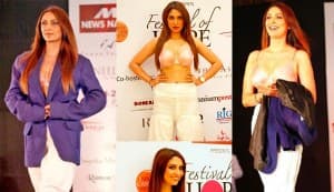 Pooja Mishra wears pink bra for breast cancer awareness