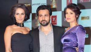 Emraan Hashmi, Neha Dhupia, Sagarika and Aditya Pancholi at the music launch of Rush