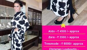 Want Neha Dhupia’s black peep-toe pumps?