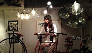 Anushka Sharma enjoys her ride on a cool vintage bicycle!