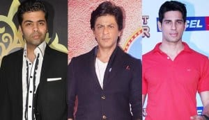 Karan Johar ropes in Shahrukh Khan and Sidharth Malhotra for his period drama