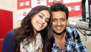 Riteish Deshmukh and Genelia D’Souza promote their film ‘Tere Naal Love Ho Gaya’ at 92.7 Big FM