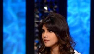 Priyanka Chopra on the sets of The Front Row
