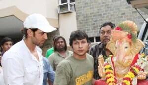 Salman Khan, Hrithik Roshan, Anil Kapoor, Shilpa Shetty, Preity Zinta do Ganpati visarjan