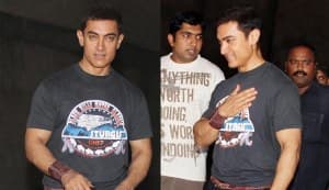 Aamir Khan sports a weird style at the QSQT celebration event
