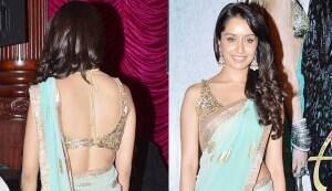 Shraddha Kapoor looks stunning in a backless blouse!