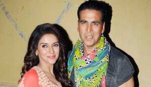 Akshay Kumar and Asin Thottumkal at the Khiladi 786 music concert