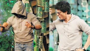 Shahrukh Khan hides under the hood!