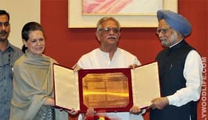 Gulzar honoured with Indira Gandhi National Integration Award