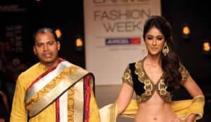 Ileana DCruz walks the ramp for Vikram Phadnis in Lakme Fashion Week 2013
