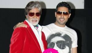 Amitabh and Abhishek Bachchan watched 'Singham' on boys night out!