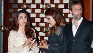 Raveena Tandon and Karisma Kapoor kiss and make up?