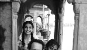 Sonam Kapoor as a schoolgirl on the sets of Raanjhnaa