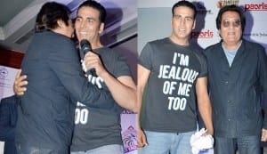 Vinod Khanna hugs it out with Akshay Kumar!