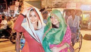 Vidya Balan goes sari shopping in Varanasi