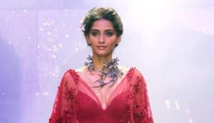 Sonam and Lara walk the ramp at IIJW