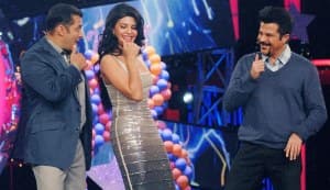 Jacqueline Fernandez and Anil Kapoor promote Race 2 on Bigg Boss 6